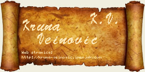 Kruna Veinović vizit kartica